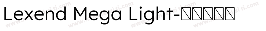 Lexend Mega Light字体转换